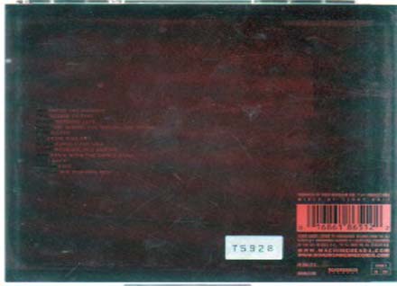 The Burning Red Card Slip Case Red Jewel Back